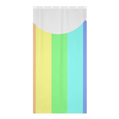 Rainbow Cloud Background Pastel Template Multi Coloured Abstract Shower Curtain 36  X 72  (stall) 