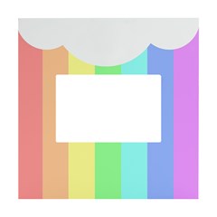 Rainbow Cloud Background Pastel Template Multi Coloured Abstract White Box Photo Frame 4  X 6  by Maspions