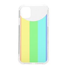 Rainbow Cloud Background Pastel Template Multi Coloured Abstract Iphone 11 Tpu Uv Print Case by Maspions