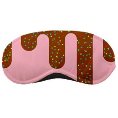 Ice Cream Dessert Food Cake Chocolate Sprinkles Sweet Colorful Drip Sauce Cute Sleep Mask by Maspions