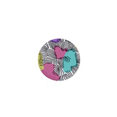 Lines Line Art Pastel Abstract Multicoloured Surfaces Art 1  Mini Buttons