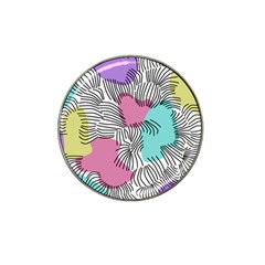 Lines Line Art Pastel Abstract Multicoloured Surfaces Art Hat Clip Ball Marker