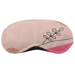 Pink Pattern Line Art Texture Minimalist Design Sleep Mask by Maspions