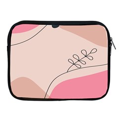 Pink Pattern Line Art Texture Minimalist Design Apple Ipad 2/3/4 Zipper Cases