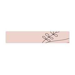 Pink Pattern Line Art Texture Minimalist Design Premium Plush Fleece Scarf (mini)