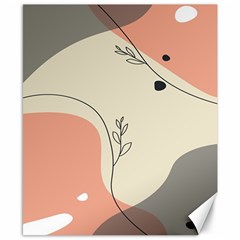 Pattern Line Art Texture Minimalist Design Canvas 8  X 10 