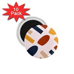 Boho Bohemian Style Design Minimalist Aesthetic Pattern Art Shapes Lines 1 75  Magnets (10 Pack) 