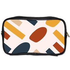 Boho Bohemian Style Design Minimalist Aesthetic Pattern Art Shapes Lines Toiletries Bag (two Sides) by Maspions