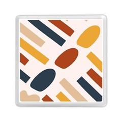 Boho Bohemian Style Design Minimalist Aesthetic Pattern Art Shapes Lines Memory Card Reader (square) by Maspions