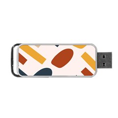 Boho Bohemian Style Design Minimalist Aesthetic Pattern Art Shapes Lines Portable Usb Flash (two Sides) by Maspions