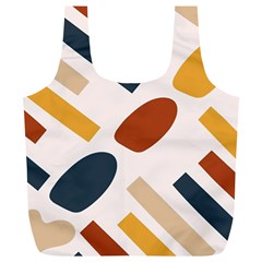 Boho Bohemian Style Design Minimalist Aesthetic Pattern Art Shapes Lines Full Print Recycle Bag (xl)