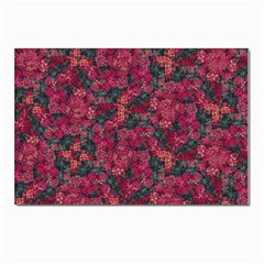 Captivating Botanic Motif Collage Composition Featuring A Harmonious Blend Of Vibrant Reds And Dark Greens  Perfect For Adding A Touch Of Natural Elegance To Any Space Or Garment, Whether It s Adornin by dflcprintsclothing