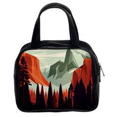Mountain Travel Canyon Nature Tree Wood Classic Handbag (two Sides) by Maspions