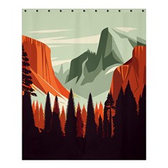 Mountain Travel Canyon Nature Tree Wood Shower Curtain 60  X 72  (medium) 