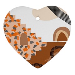 Bohemian Digital Minimalist Boho Style Geometric Abstract Art Ornament (heart)