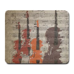 Music Notes Score Song Melody Classic Classical Vintage Violin Viola Cello Bass Large Mousepad