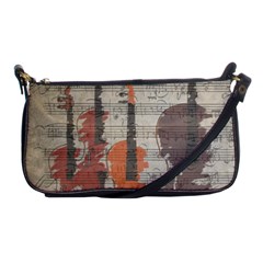 Music Notes Score Song Melody Classic Classical Vintage Violin Viola Cello Bass Shoulder Clutch Bag by Maspions