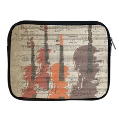 Music Notes Score Song Melody Classic Classical Vintage Violin Viola Cello Bass Apple Ipad 2/3/4 Zipper Cases by Maspions