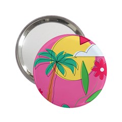 Ocean Watermelon Vibes Summer Surfing Sea Fruits Organic Fresh Beach Nature 2 25  Handbag Mirrors