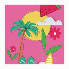 Ocean Watermelon Vibes Summer Surfing Sea Fruits Organic Fresh Beach Nature Medium Glasses Cloth (2 Sides)