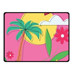 Ocean Watermelon Vibes Summer Surfing Sea Fruits Organic Fresh Beach Nature Fleece Blanket (small)