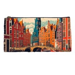 London England Bridge Europe Buildings Architecture Vintage Retro Town City Pencil Case by Maspions