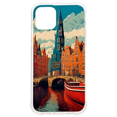 London England Bridge Europe Buildings Architecture Vintage Retro Town City Iphone 12/12 Pro Tpu Uv Print Case by Maspions