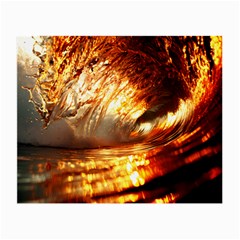 Wave Art Mood Water Sea Beach Small Glasses Cloth (2 Sides) by Maspions