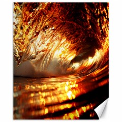 Wave Art Mood Water Sea Beach Canvas 11  X 14  by Maspions