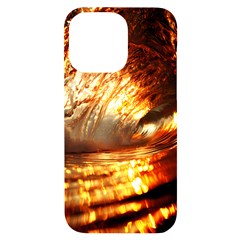 Wave Art Mood Water Sea Beach Iphone 14 Pro Max Black Uv Print Case by Maspions