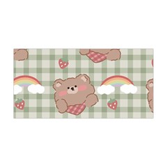 Bear Cartoon Pattern Strawberry Rainbow Nature Animal Cute Design Yoga Headband