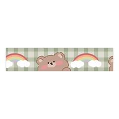 Bear Cartoon Pattern Strawberry Rainbow Nature Animal Cute Design Velvet Scrunchie