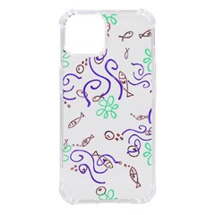 Fish Lilies Sea Aquatic Flowers Algae Bubble Animal Wildlife Nature Ocean Iphone 14 Tpu Uv Print Case by Bedest