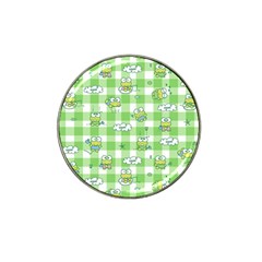 Frog Cartoon Pattern Cloud Animal Cute Seamless Hat Clip Ball Marker by Bedest