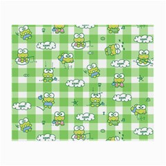 Frog Cartoon Pattern Cloud Animal Cute Seamless Small Glasses Cloth (2 Sides) by Bedest