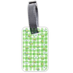 Frog Cartoon Pattern Cloud Animal Cute Seamless Luggage Tag (one Side) by Bedest