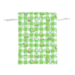 Frog Cartoon Pattern Cloud Animal Cute Seamless Lightweight Drawstring Pouch (m)