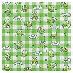 Frog Cartoon Pattern Cloud Animal Cute Seamless Uv Print Square Tile Coaster  by Bedest