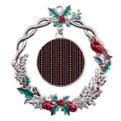 Beautiful Digital Graphic Unique Style Standout Graphic Metal X mas Wreath Holly Leaf Ornament by Bedest