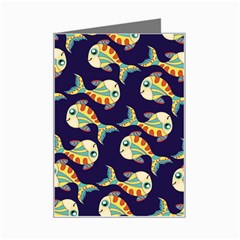 Fish Abstract Animal Art Nature Texture Water Pattern Marine Life Underwater Aquarium Aquatic Mini Greeting Card