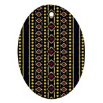 Background Art Pattern Design Ornament (Oval) Front