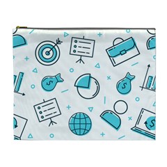 Pattern Business Graphics Seamless Background Texture Desktop Design Concept Geometric Cosmetic Bag (xl) by Bedest