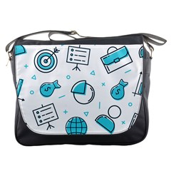 Pattern Business Graphics Seamless Background Texture Desktop Design Concept Geometric Messenger Bag