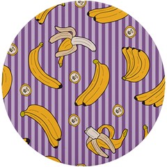 Pattern Bananas Fruit Tropical Seamless Texture Graphics Uv Print Round Tile Coaster