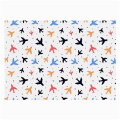 Airplane Pattern Plane Aircraft Fabric Style Simple Seamless Large Glasses Cloth (2 Sides)