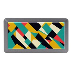 Geometric Pattern Retro Colorful Abstract Memory Card Reader (mini) by Bedest