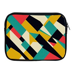 Geometric Pattern Retro Colorful Abstract Apple Ipad 2/3/4 Zipper Cases by Bedest