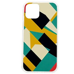 Geometric Pattern Retro Colorful Abstract Iphone 12 Pro Max Tpu Uv Print Case by Bedest