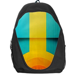 Colorful Rainbow Pattern Digital Art Abstract Minimalist Minimalism Backpack Bag