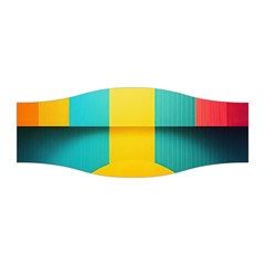 Colorful Rainbow Pattern Digital Art Abstract Minimalist Minimalism Stretchable Headband by Bedest
